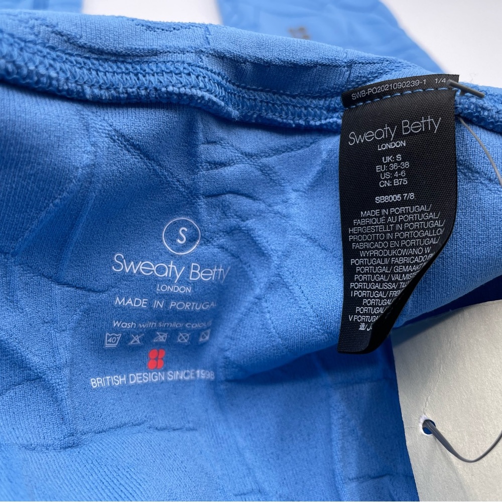 SWEATY BETTY Motion Jacquard 7/8 Leggings in Regatta Blue - Picture 7 of 11